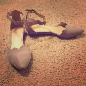 CL by Laundry gray pointed suede shoes (WORN ONCE)